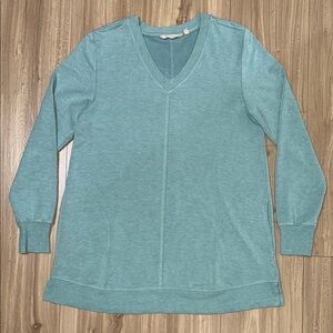 Soft Surroundings Seafoam Knit Top